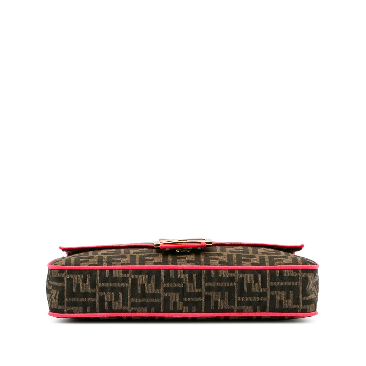 Fendi Large Zucca Fluo Trim Baguette Satchel (I7R65K)