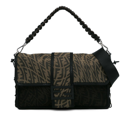 Fendi Large Zucca Vertigo Mesh Baguette Satchel (dmuY2A)
