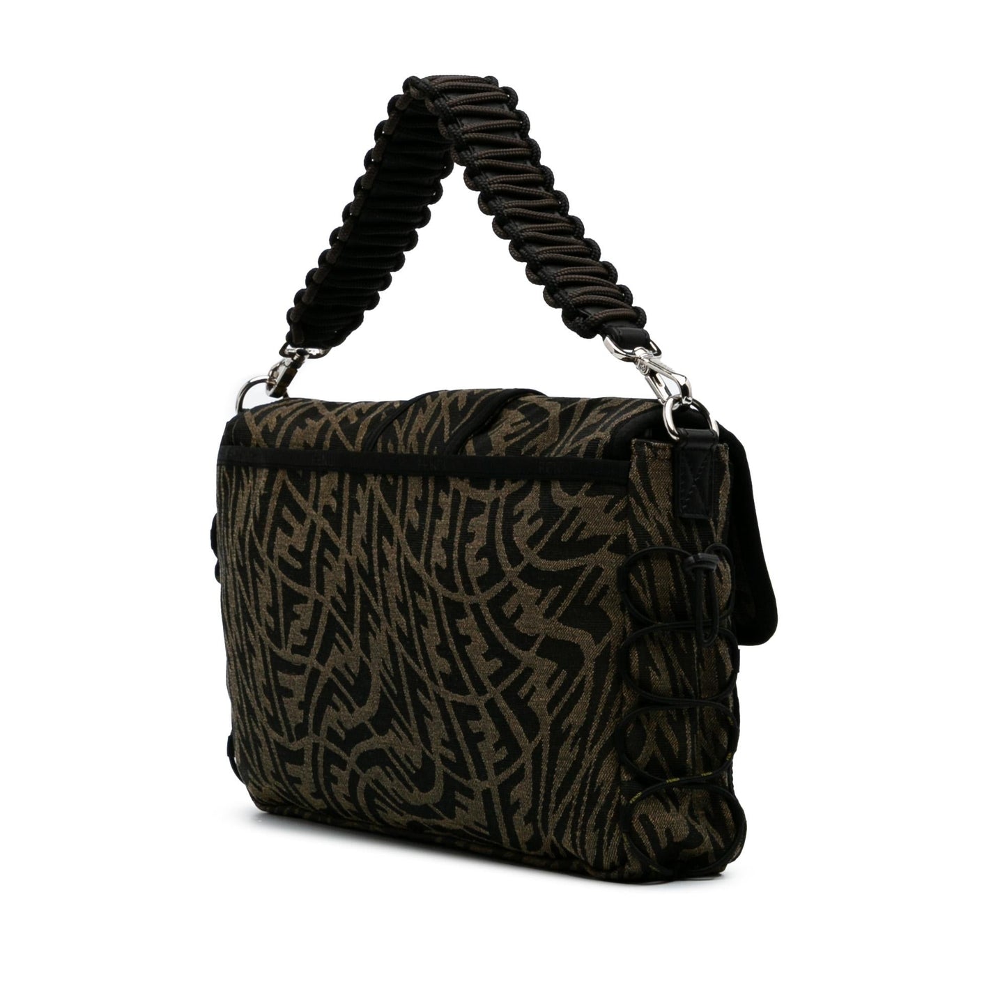 Fendi Large Zucca Vertigo Mesh Baguette Satchel