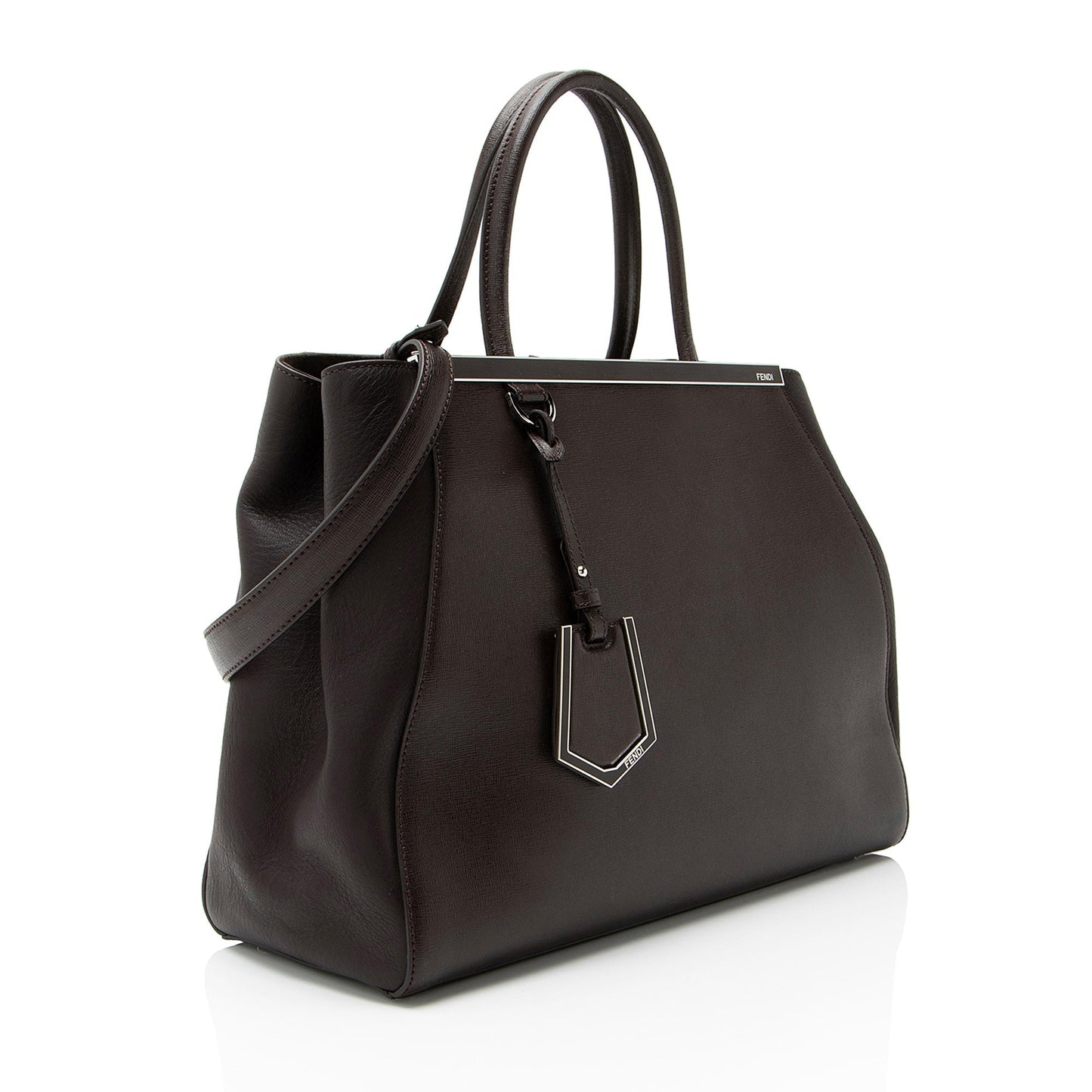 Fendi Leather 2Jours Medium Tote