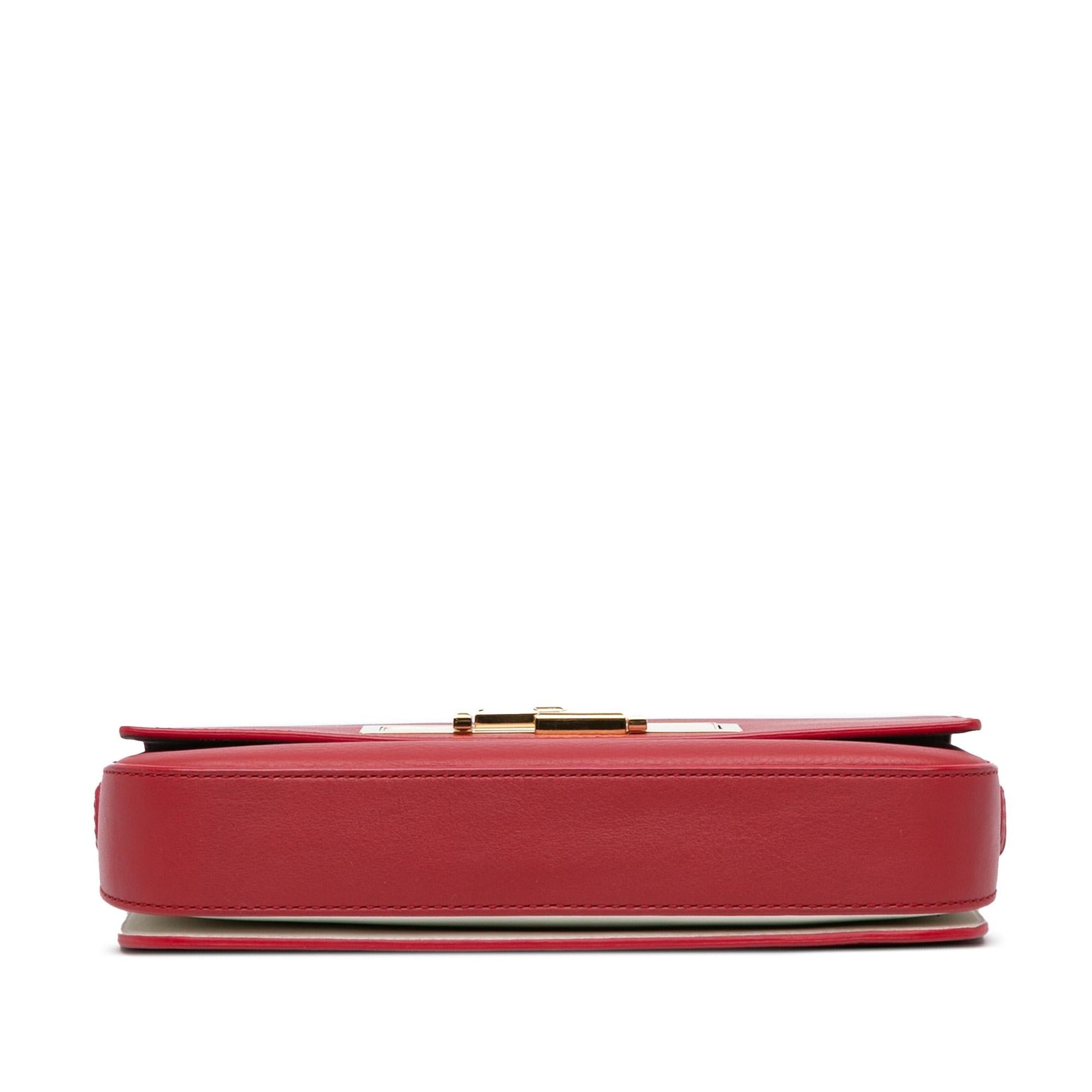 Fendi Leather 3Baguette Shoulder Bag