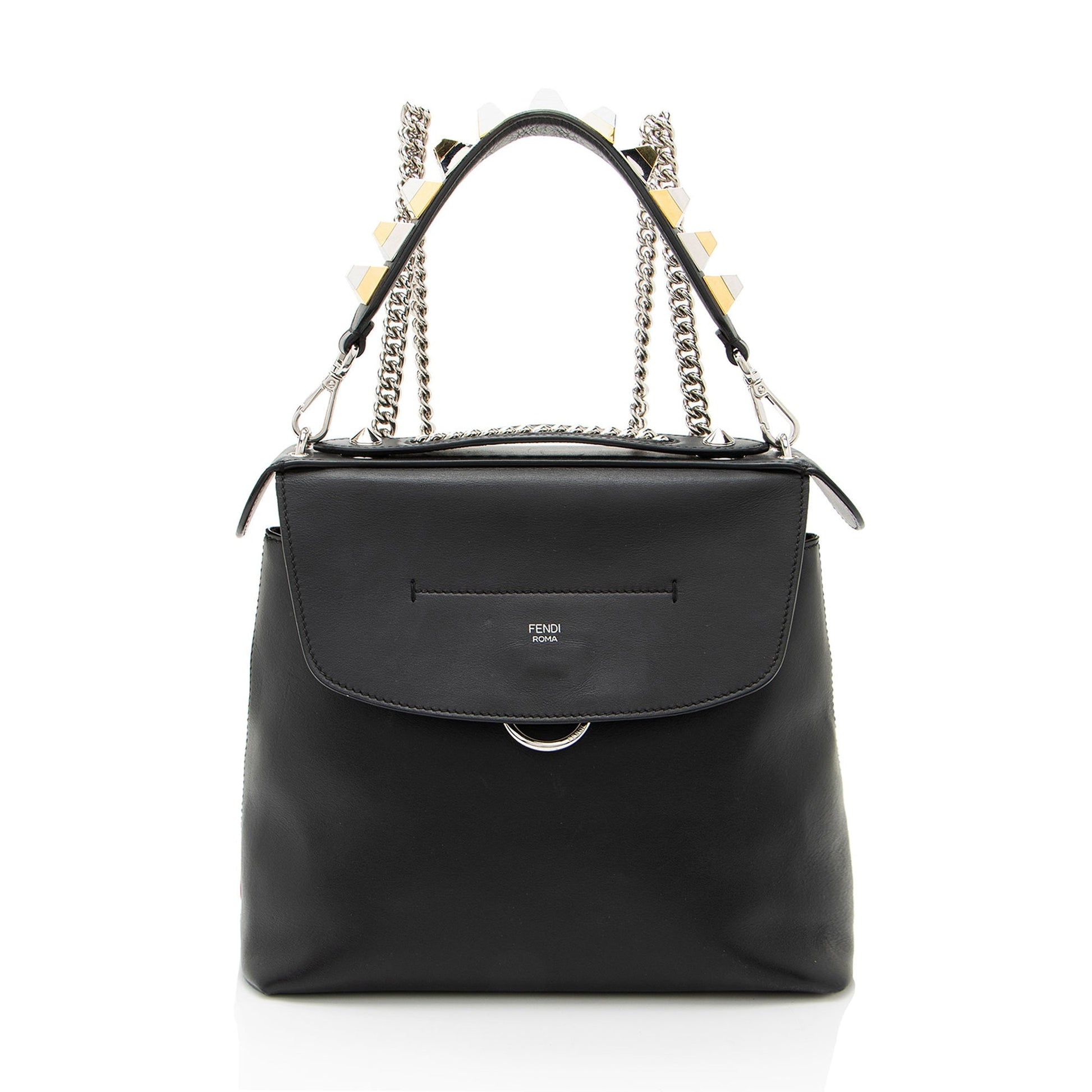 Fendi Leather Back To School Backpack