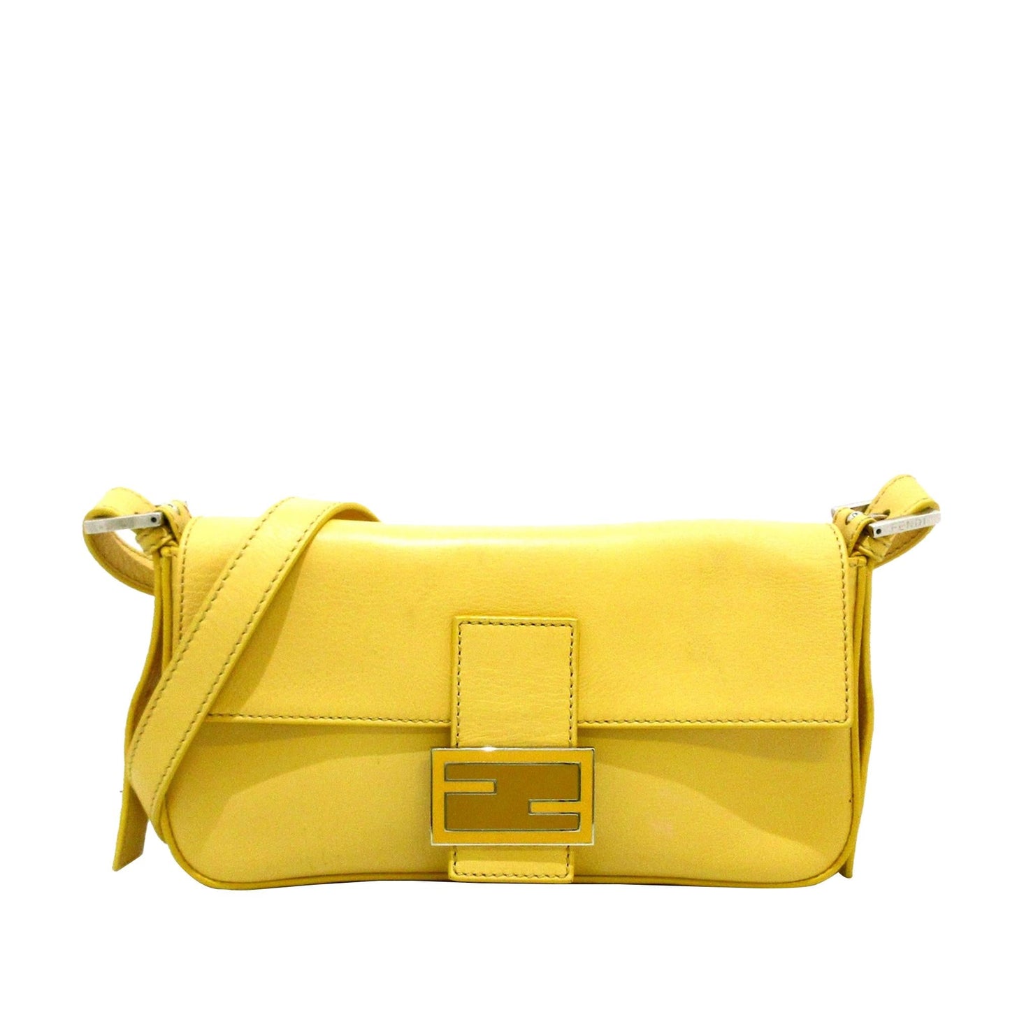 Fendi Leather Baguette with Interchangeable Strap