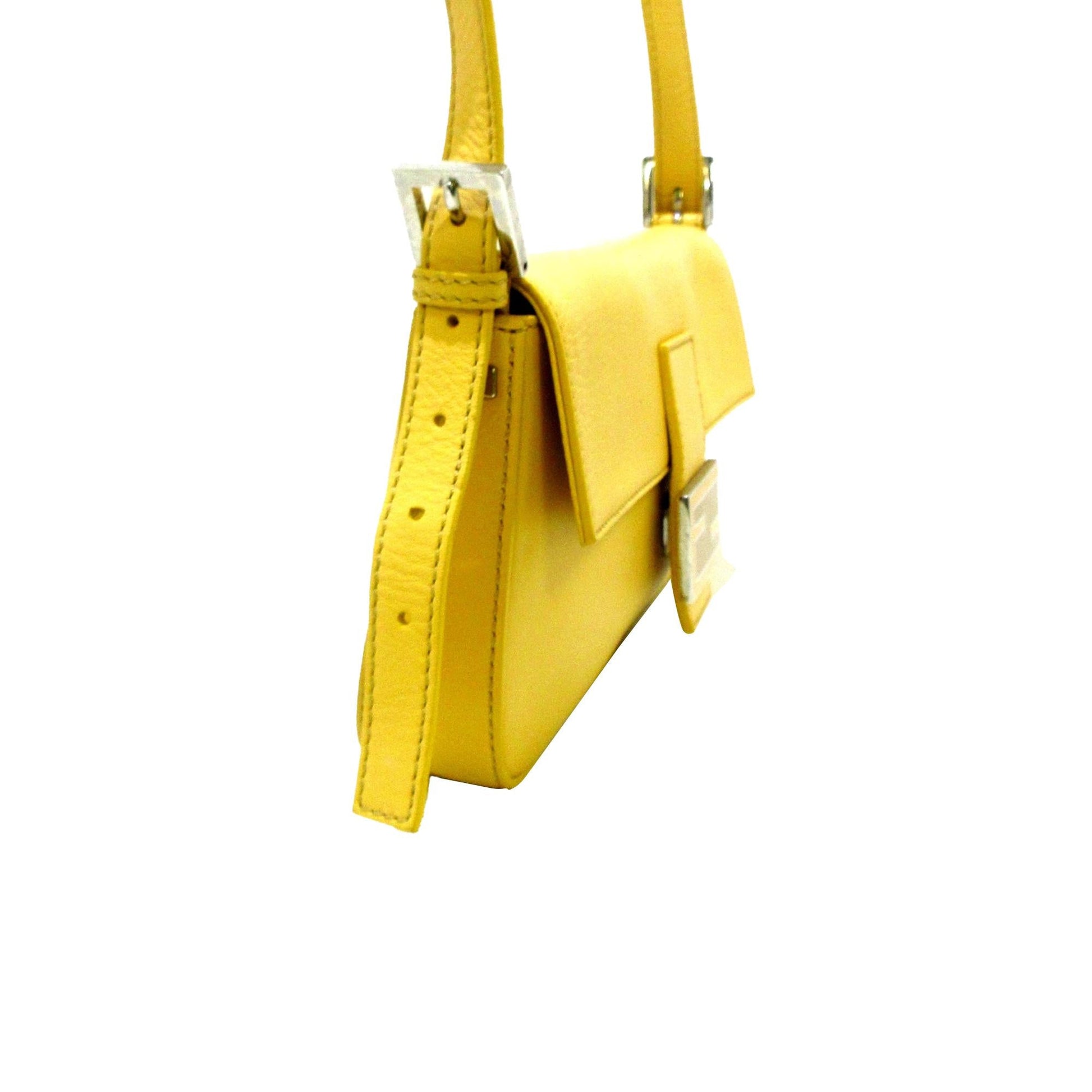 Fendi Leather Baguette with Interchangeable Strap
