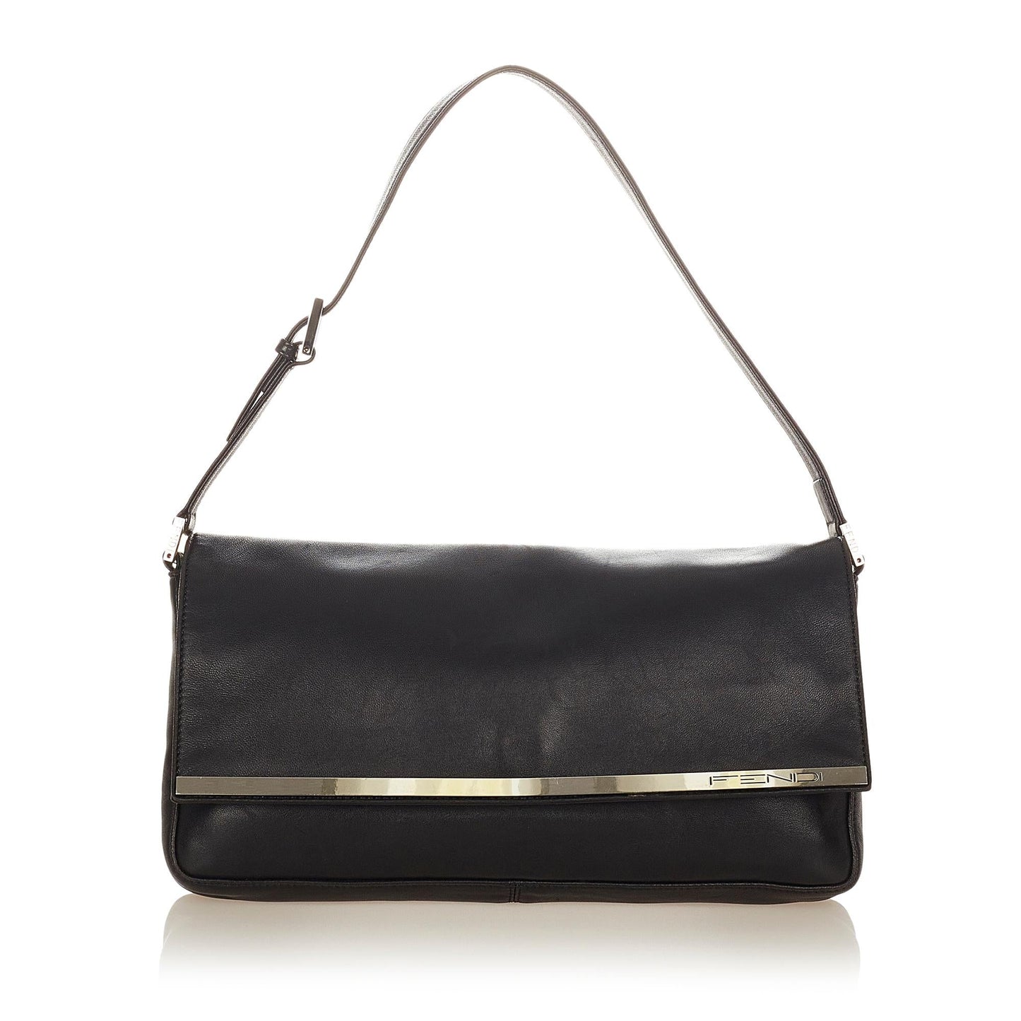 Fendi Leather Baguette (26704)