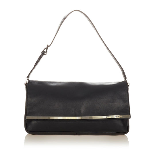Fendi Leather Baguette (26704)
