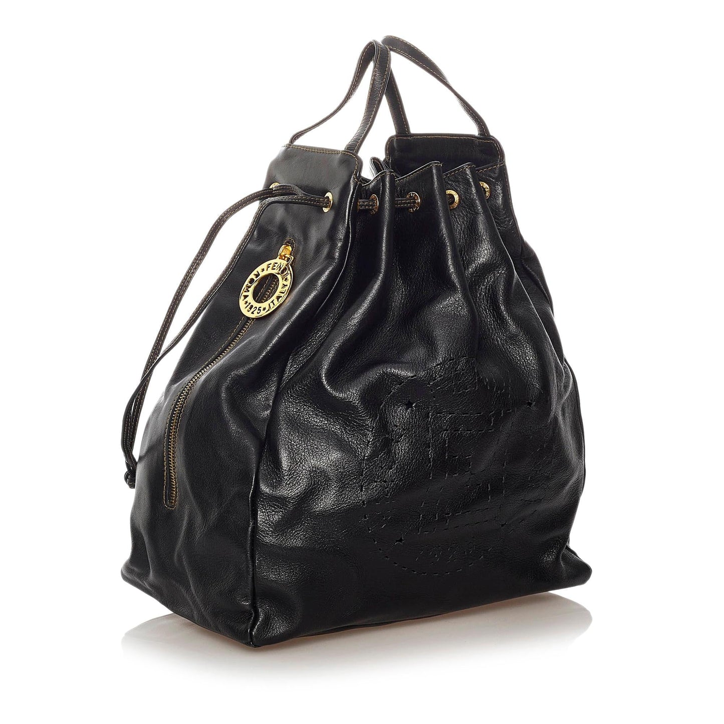 Fendi Leather Bucket Bag (27821)