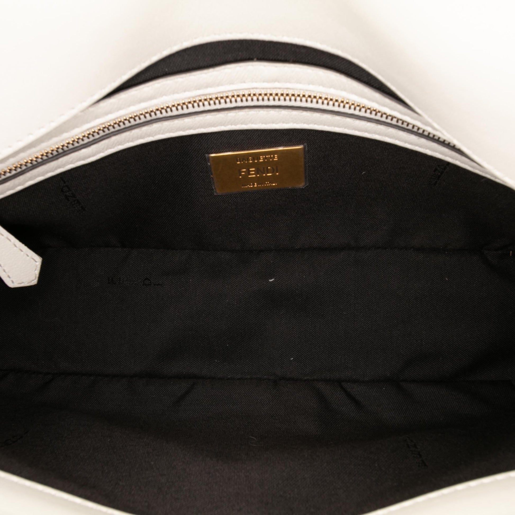 Fendi Leather Convertible Baguette Satchel