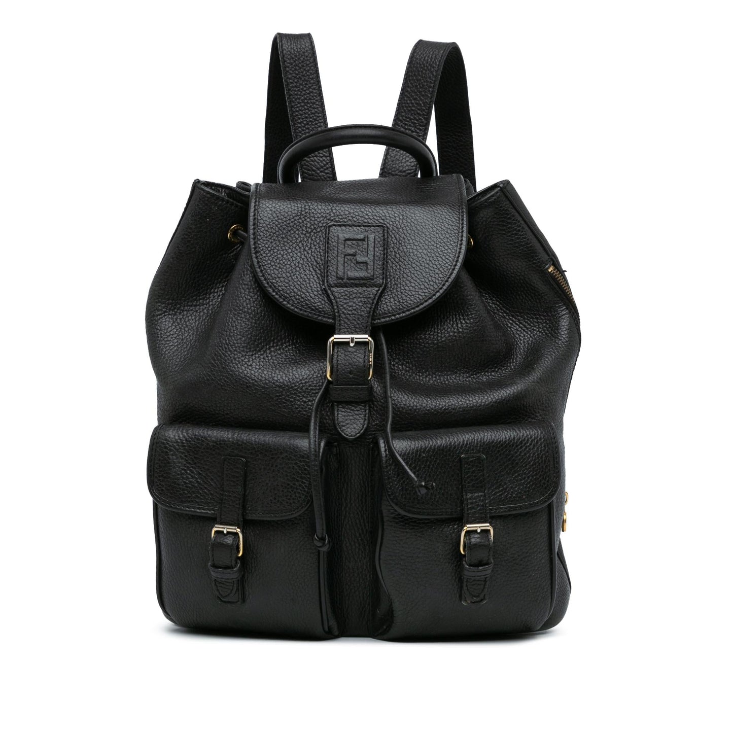 Fendi Leather Drawstring Backpack (hBWU1r)