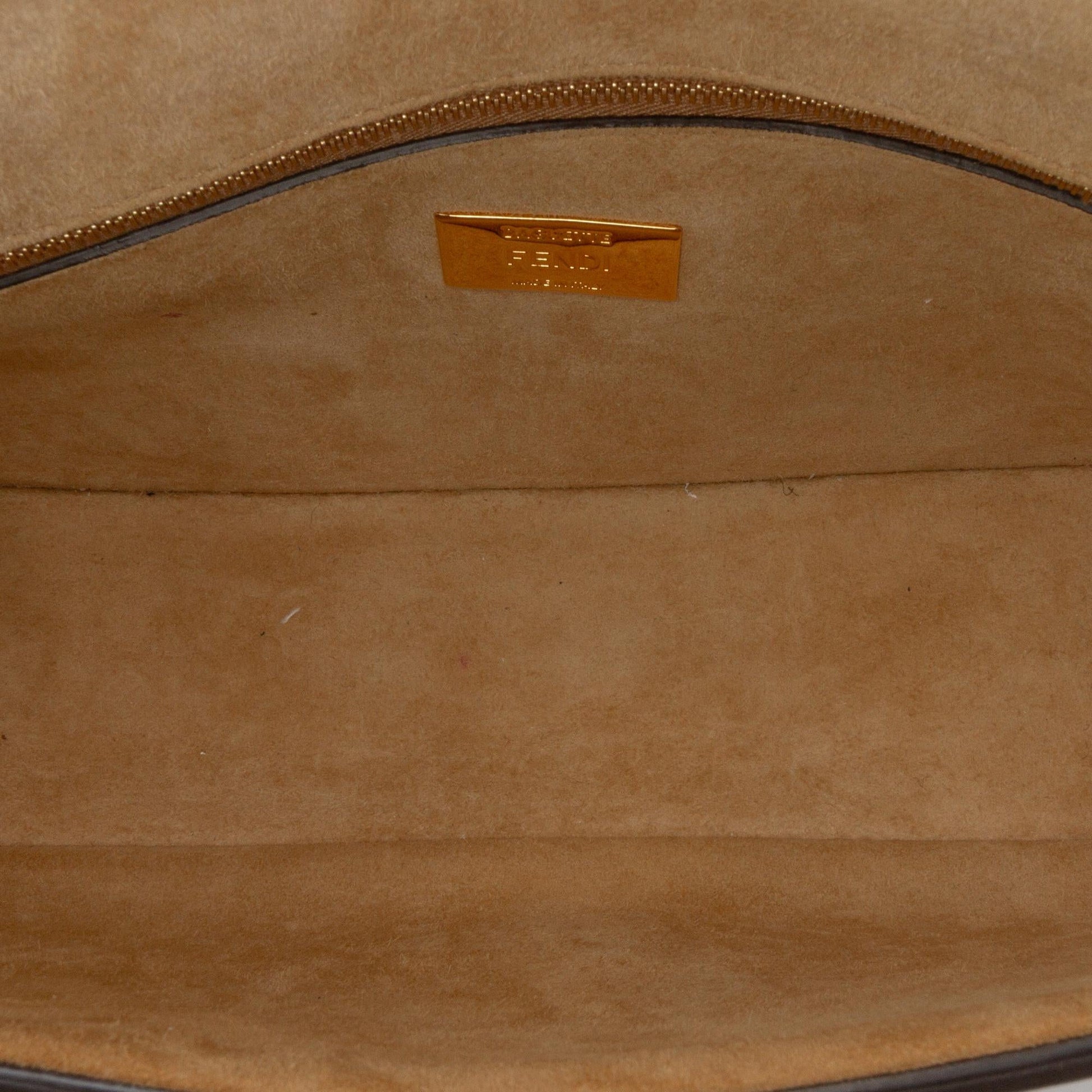 Fendi Large Zucchino Canvas Tote