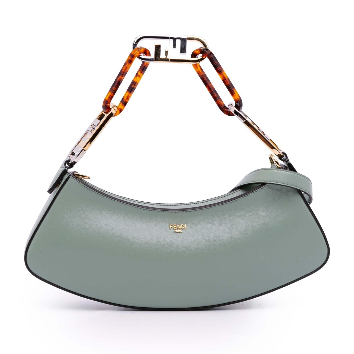 Fendi Leather O'lock Swing Satchel