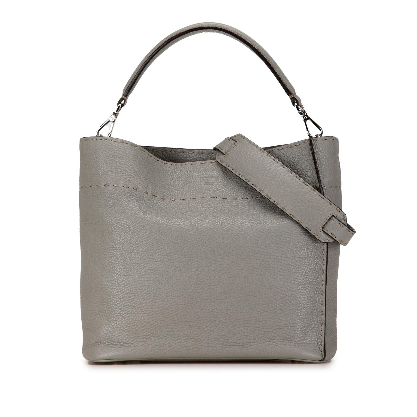 Fendi Leather Selleria Anna Satchel (olUVO5)