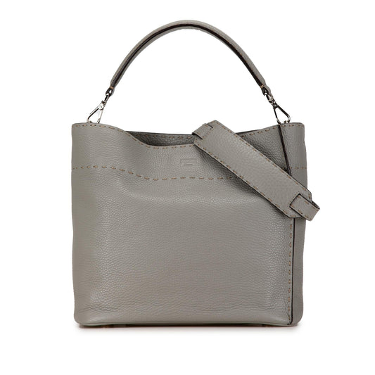 Fendi Leather Selleria Anna Satchel (olUVO5)