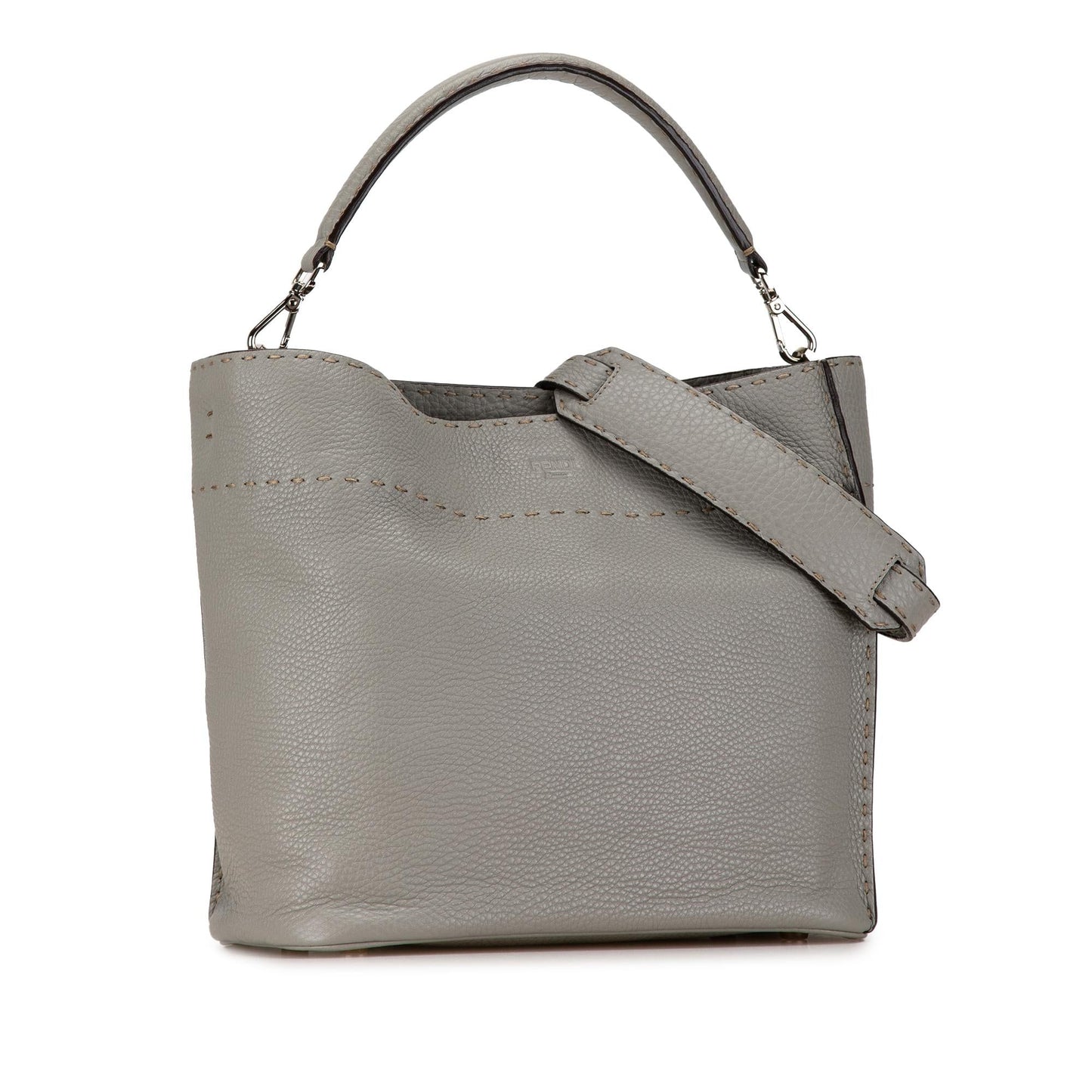 Fendi Leather Selleria Anna Satchel (olUVO5)