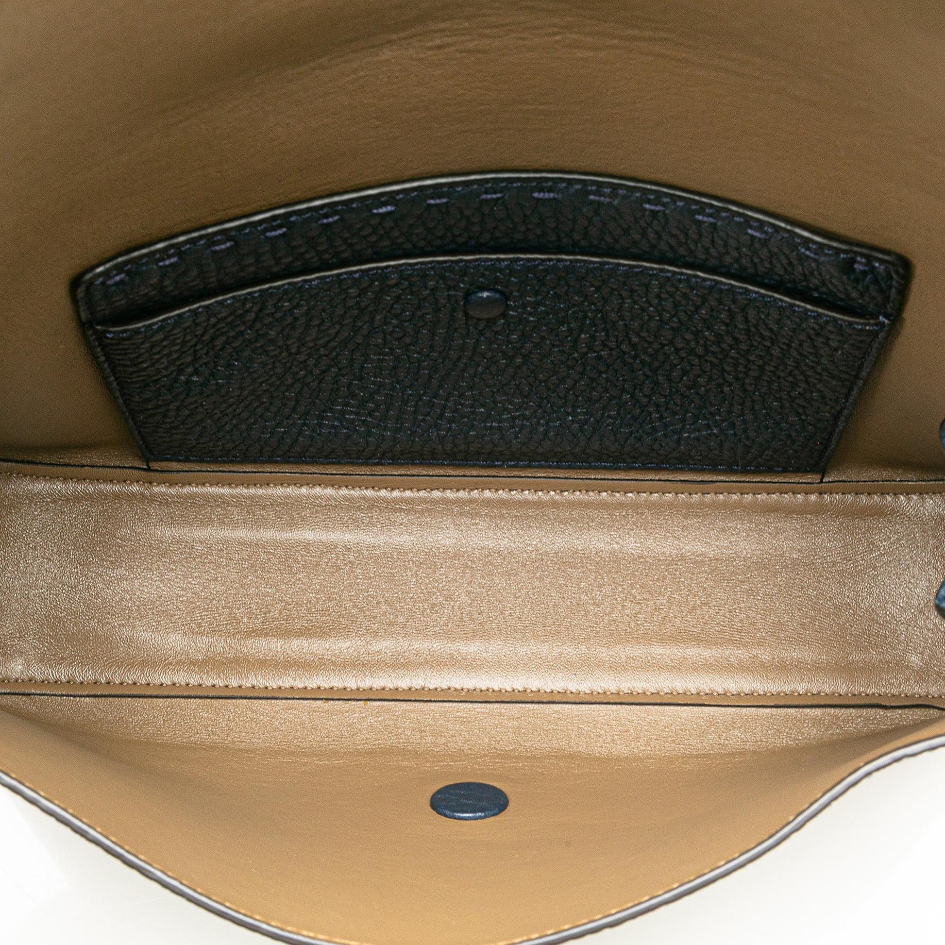 Fendi Leather Selleria Baguette Satchel