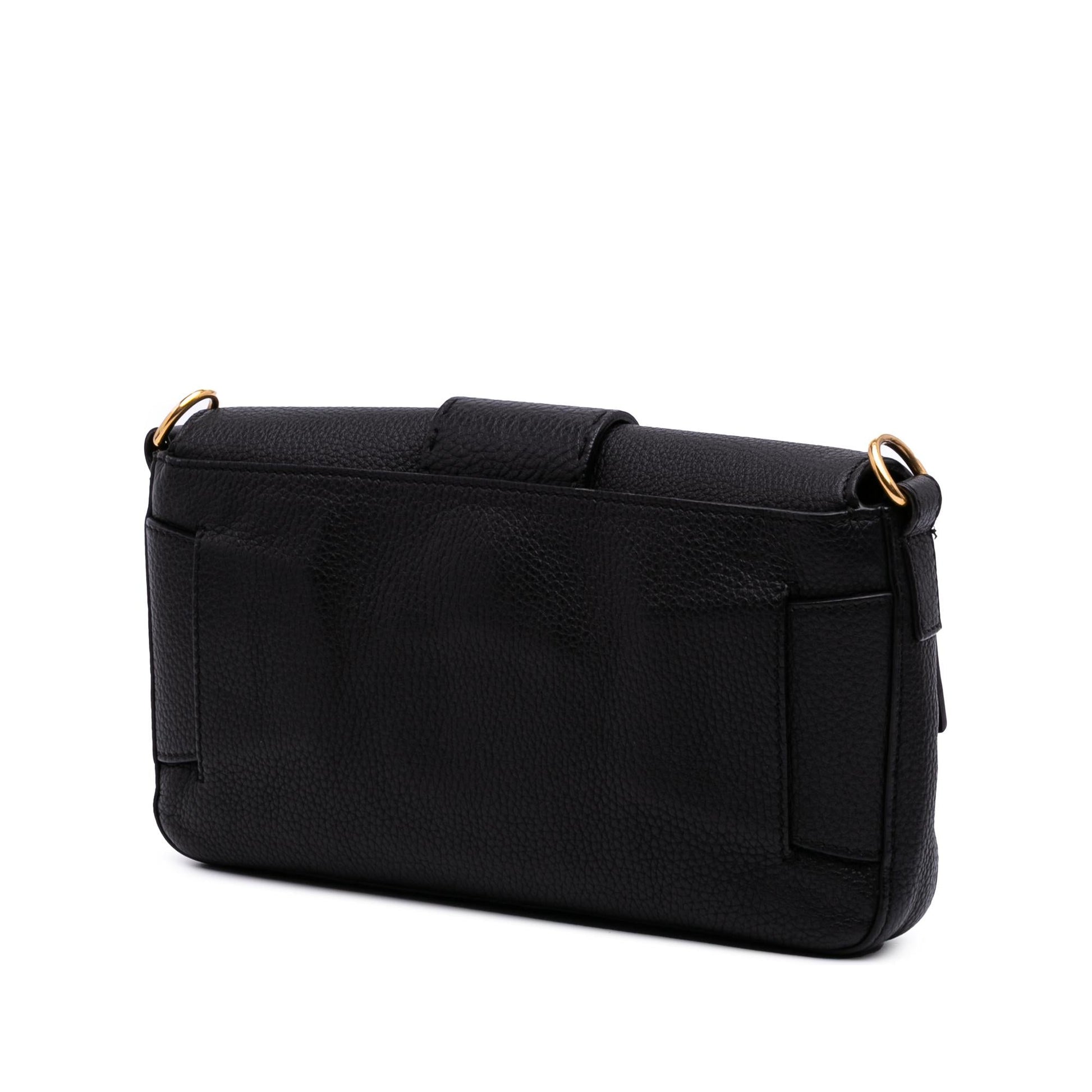 Fendi Leather Selleria Convertible Baguette Satchel