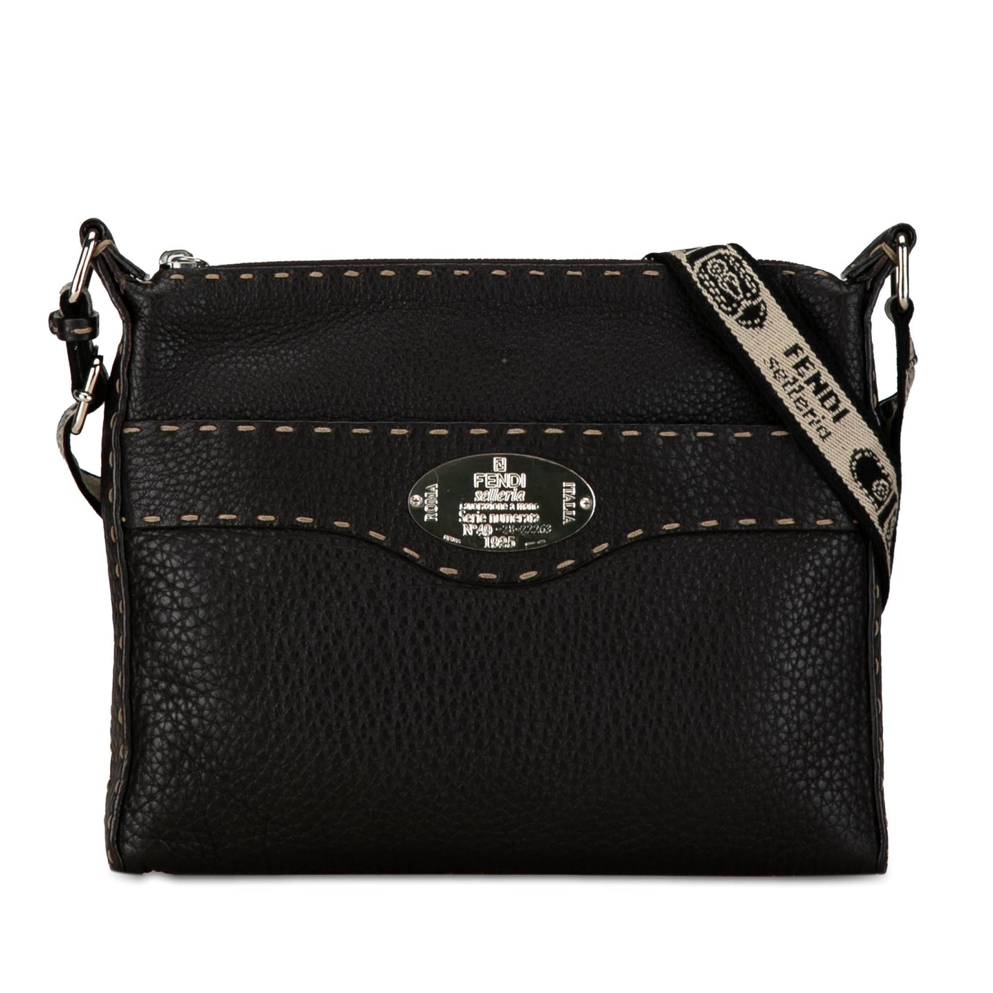 Fendi Leather Selleria Crossbody (w68jgn)