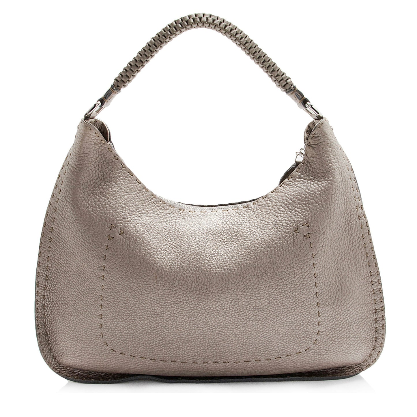 Fendi Leather Selleria Hobo (SHF-HKCQsO)