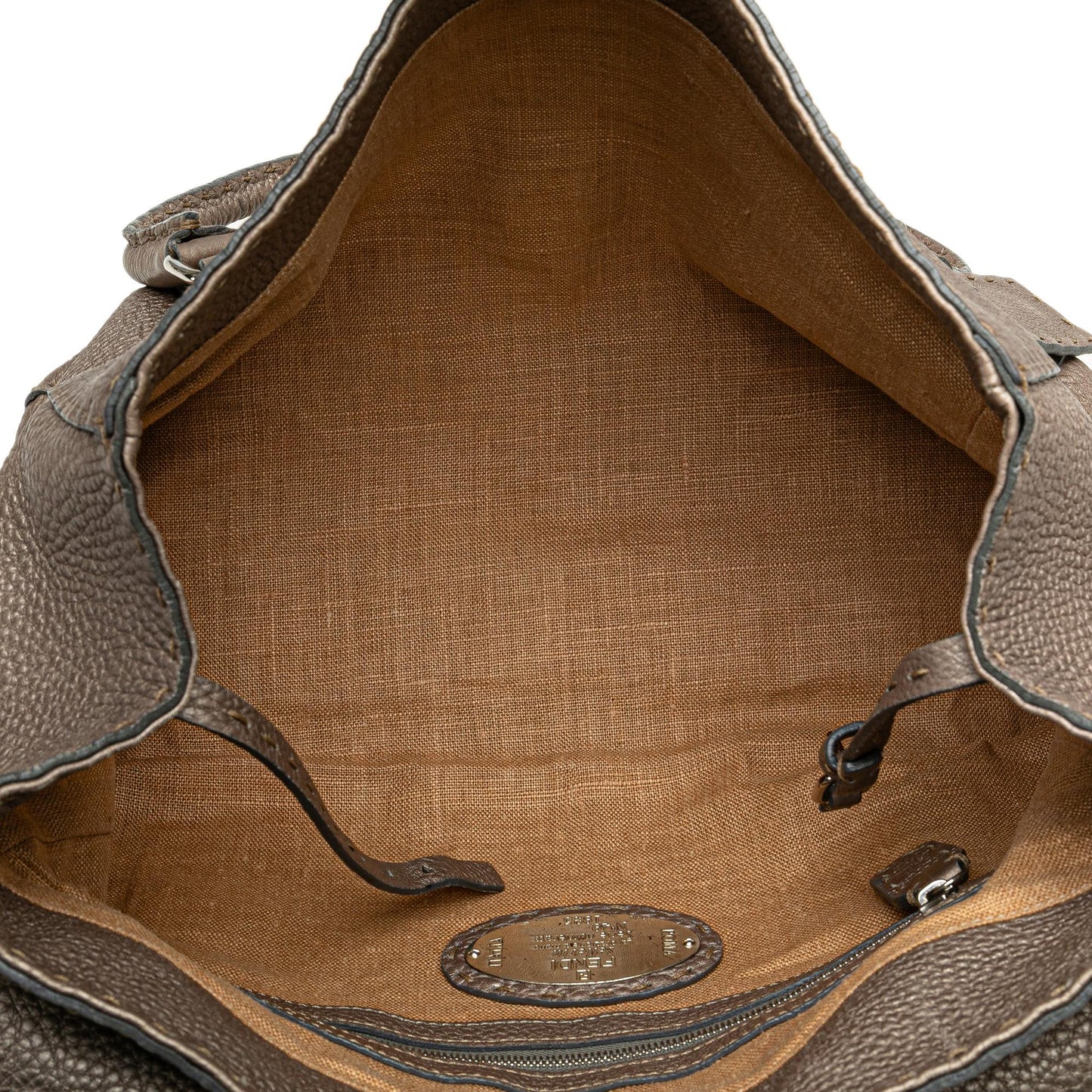 Fendi Leather Selleria Linda Handbag (kPApcq)