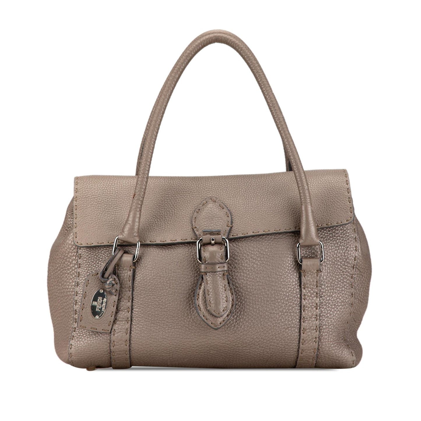 Fendi Leather Selleria Linda Handbag (kPApcq)
