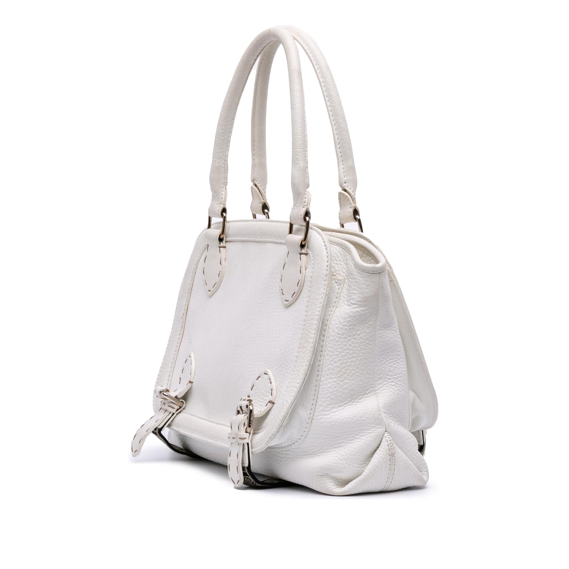 Fendi Leather Selleria Messalina Tote