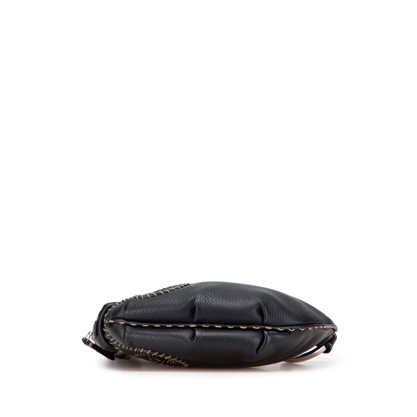 Fendi Mini Zucca Embossed Leather Baguette Satchel
