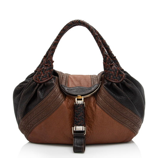Fendi Leather Spy Satchel (SHF-23172)