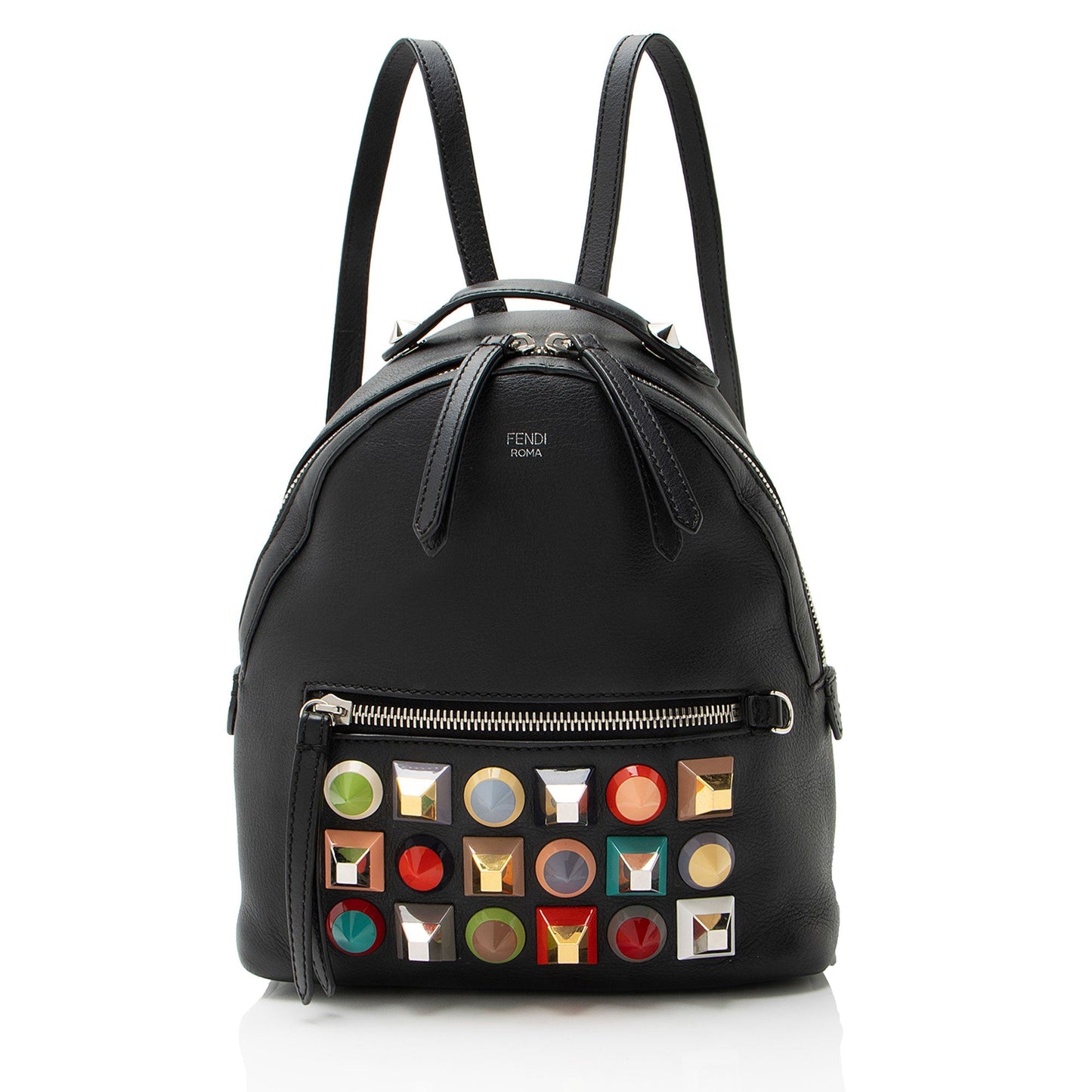 Fendi Leather Studded By The Way Mini Backpack