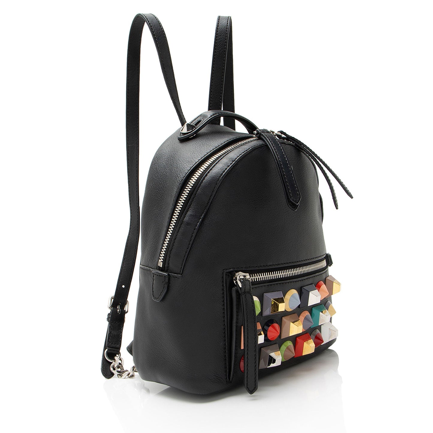 Fendi Leather Studded By The Way Mini Backpack
