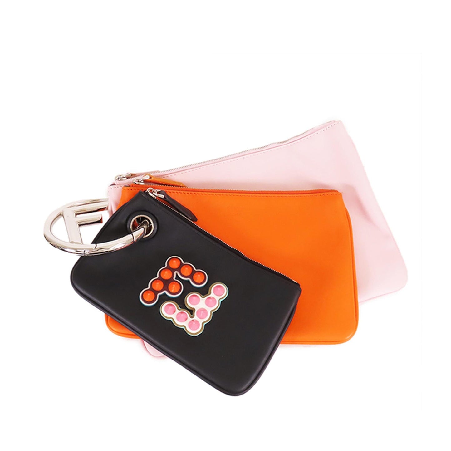 Fendi Leather Triplette Clutch Bag (sSklWg)
