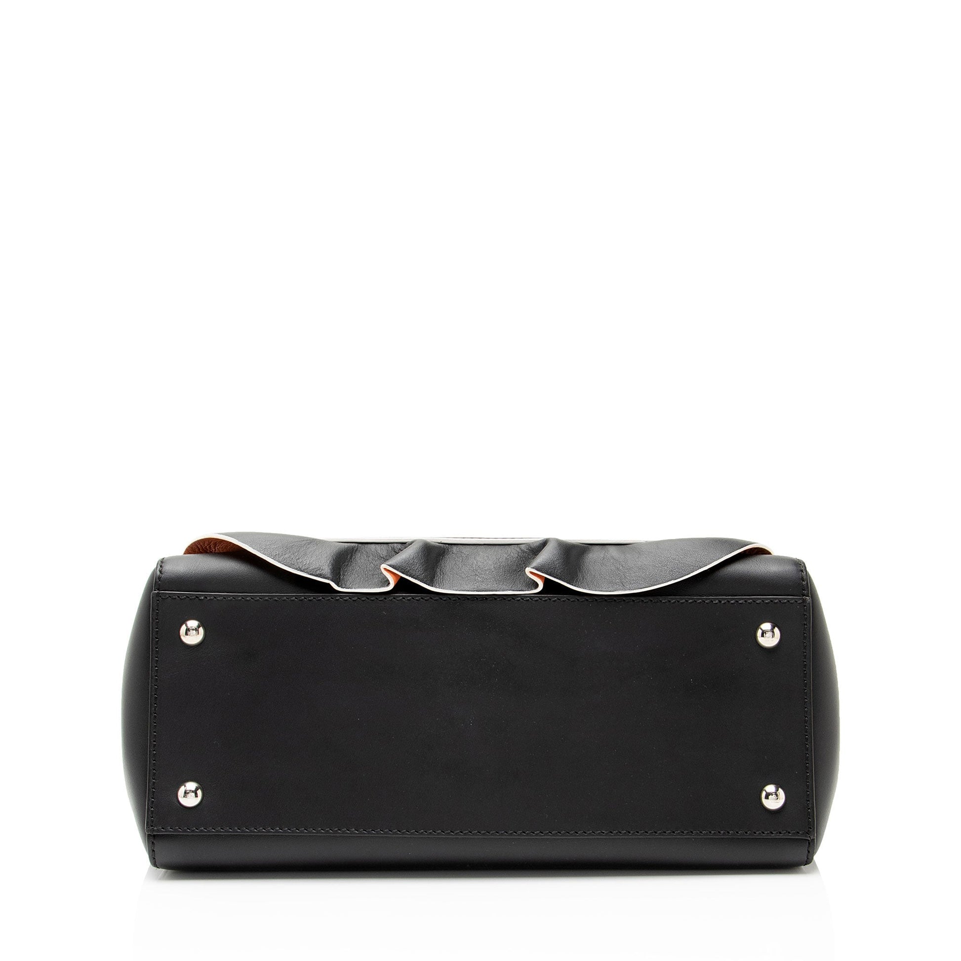 Fendi Leather Waves Dotcom Medium Satchel
