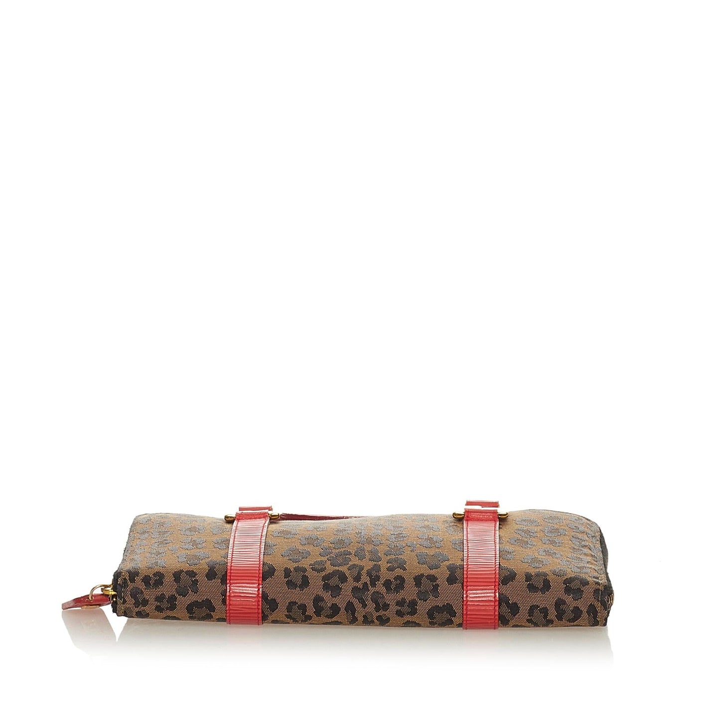 Fendi Leopard Print Canvas Handbag (27780)