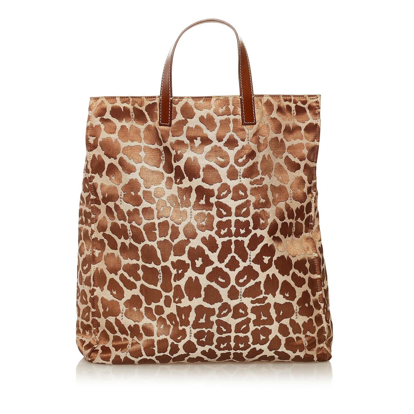 Fendi Leopard Print Canvas Tote Bag (hb56EH)