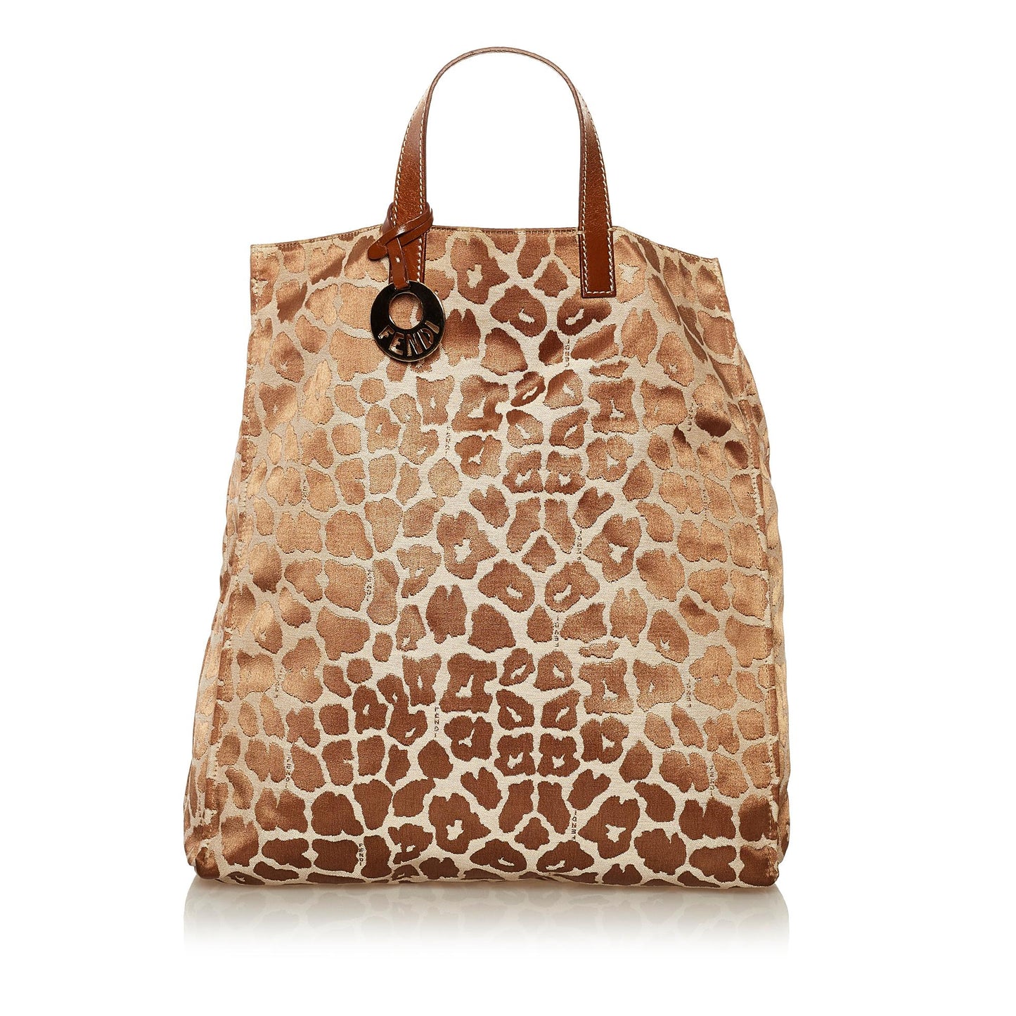 Fendi Leopard Print Canvas Tote Bag (hb56EH)
