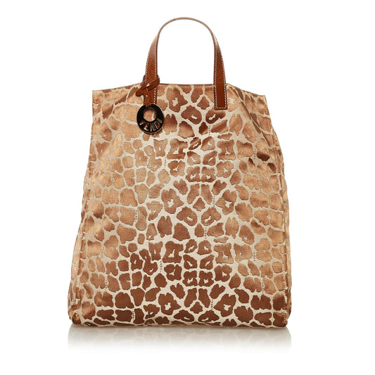 Fendi Leopard Print Canvas Tote Bag (hb56EH)
