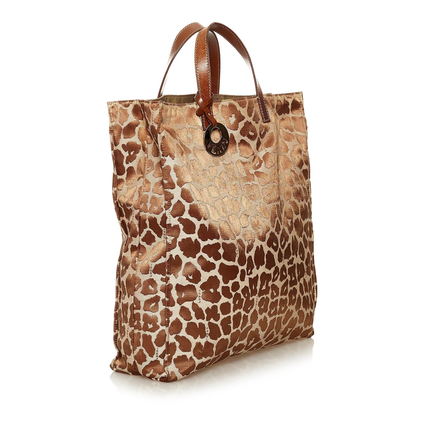 Fendi Leopard Print Canvas Tote Bag (hb56EH)