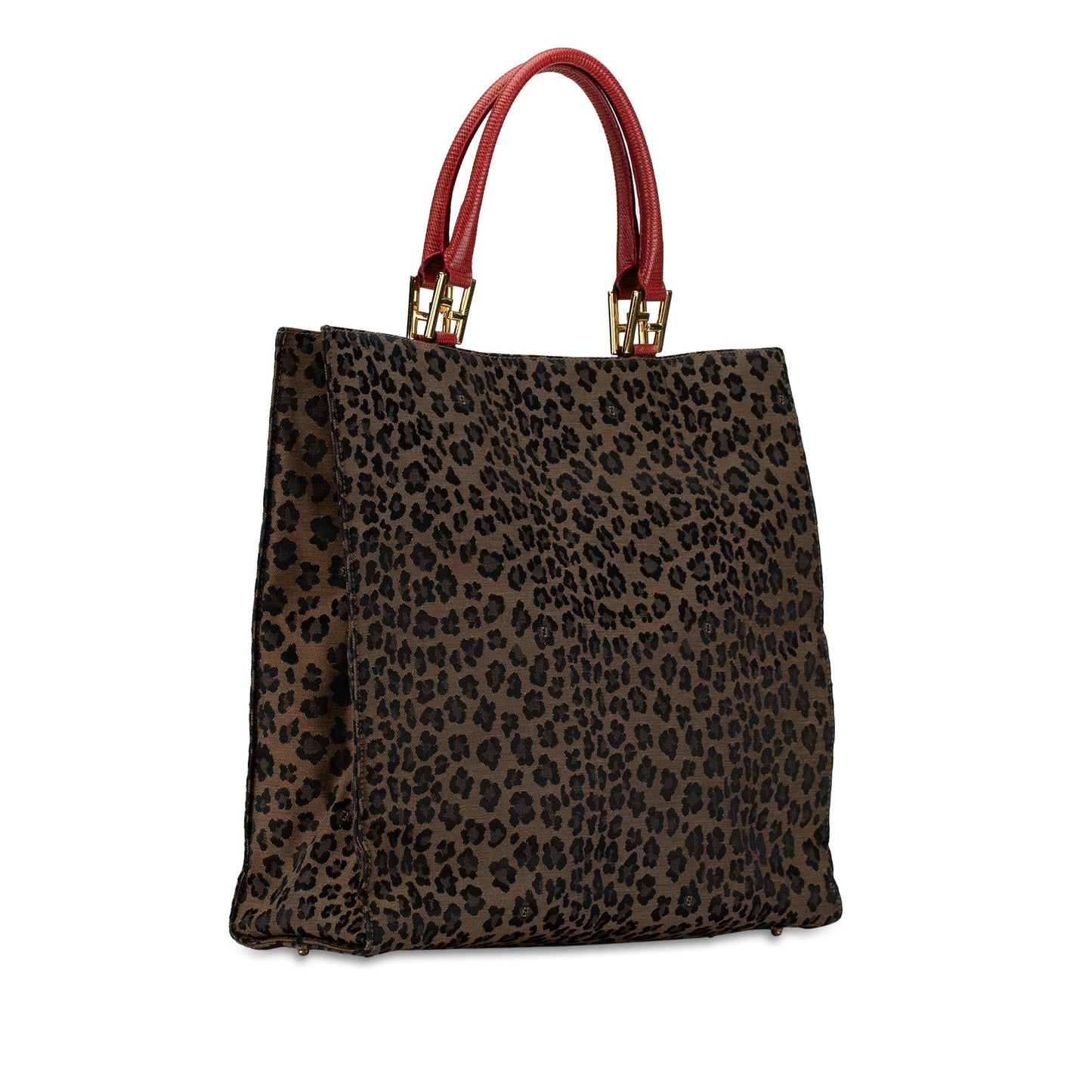 Fendi Leopard Print Canvas Tote (KYQBn0)