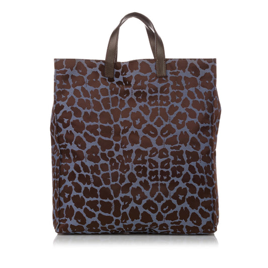 Fendi Leopard Print Nylon Tote Bag (31059)