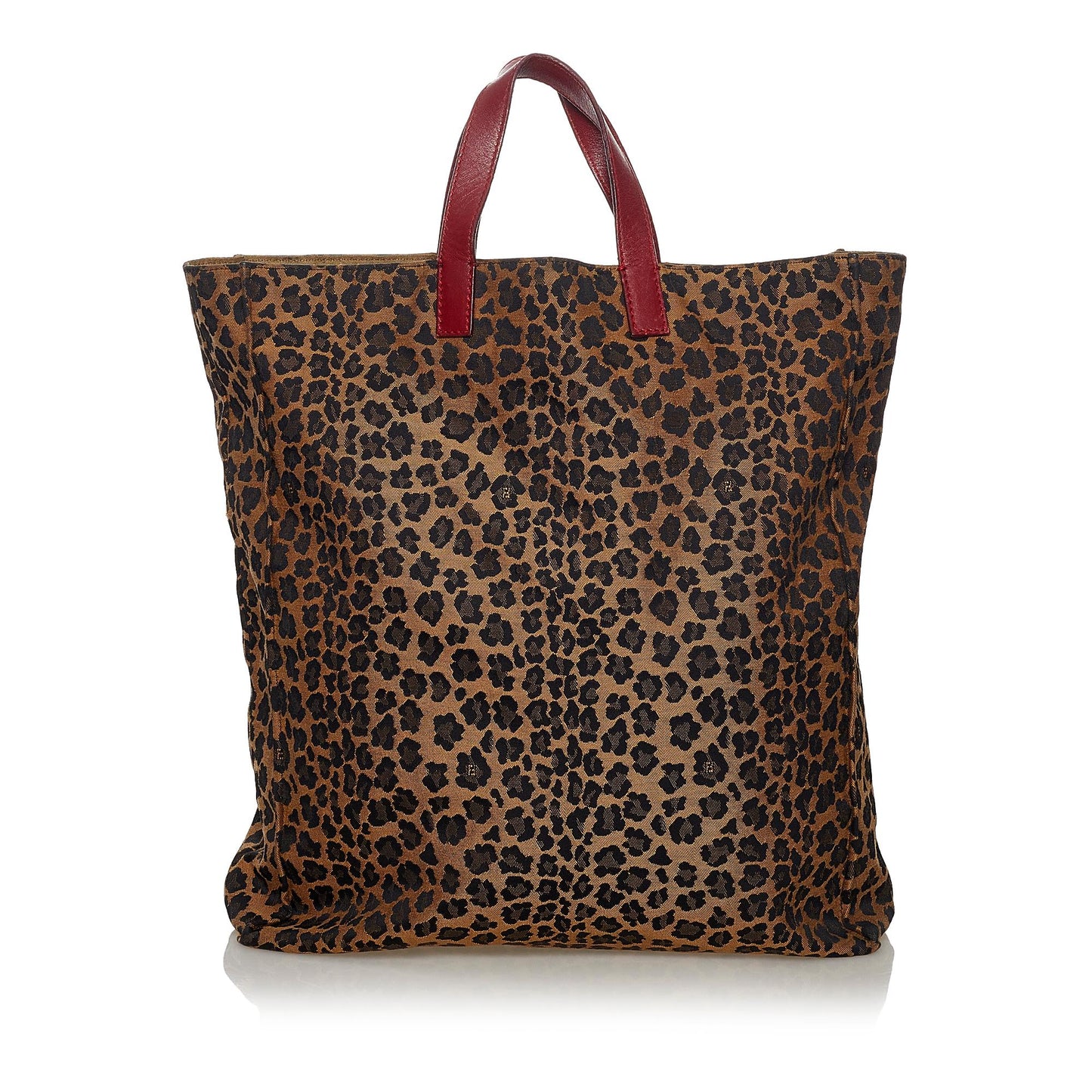 Fendi Leopard Print Nylon Tote Bag