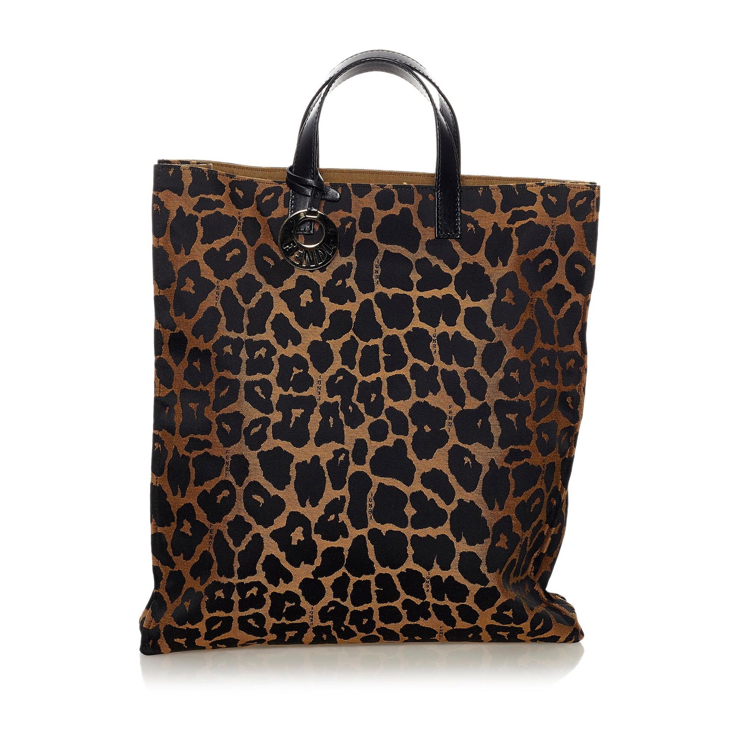 Fendi Leopard Print Nylon Tote Bag (33837)