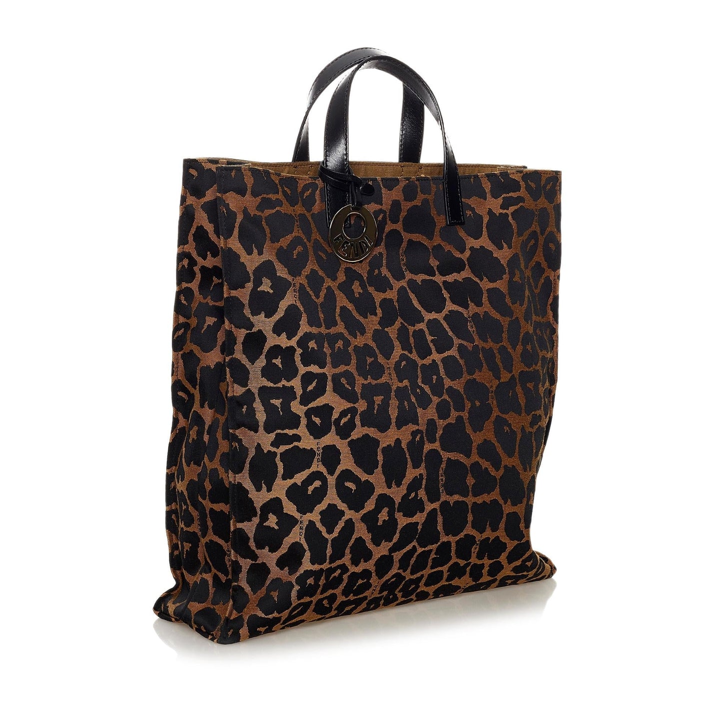 Fendi Leopard Print Nylon Tote Bag (33837)