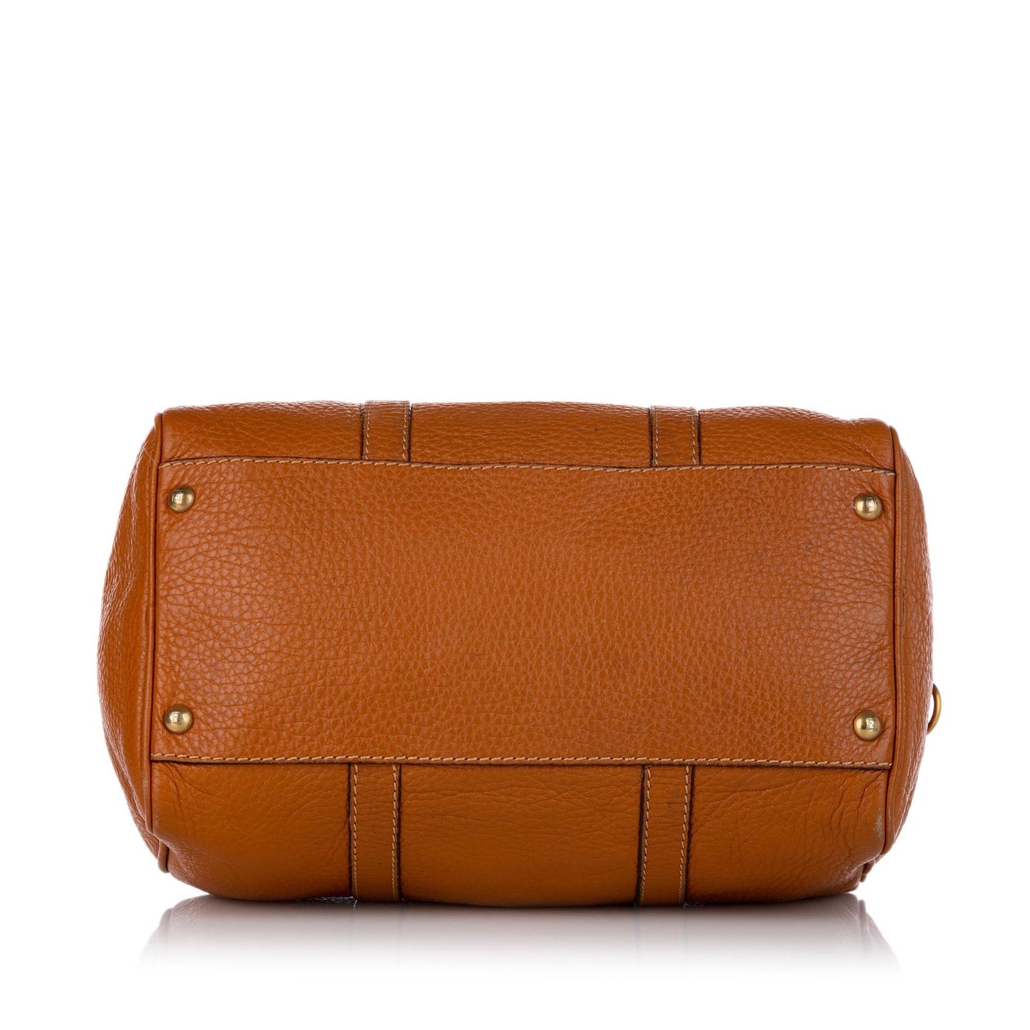 Fendi Linda Leather Boston Bag (26676)