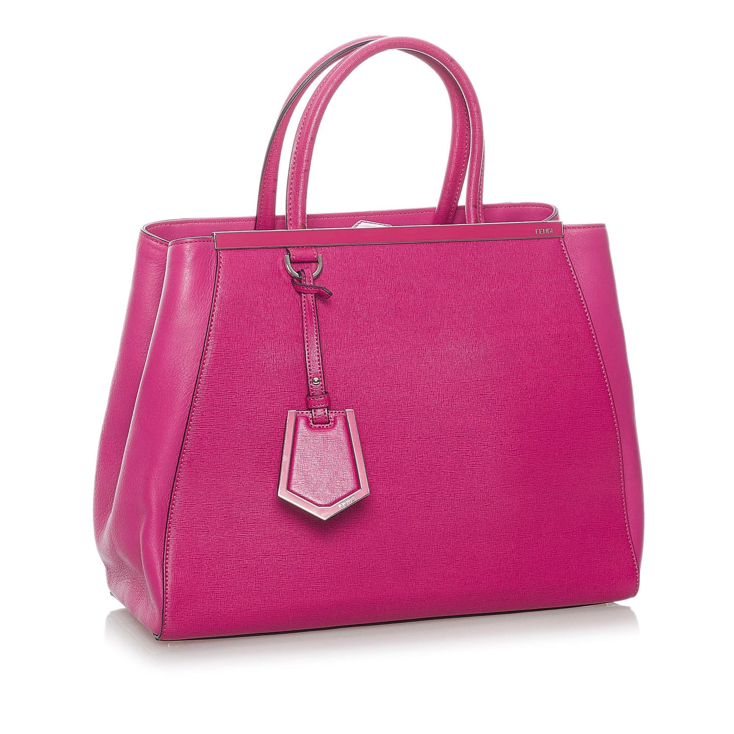 Fendi Medium 2Jours Leather Satchel