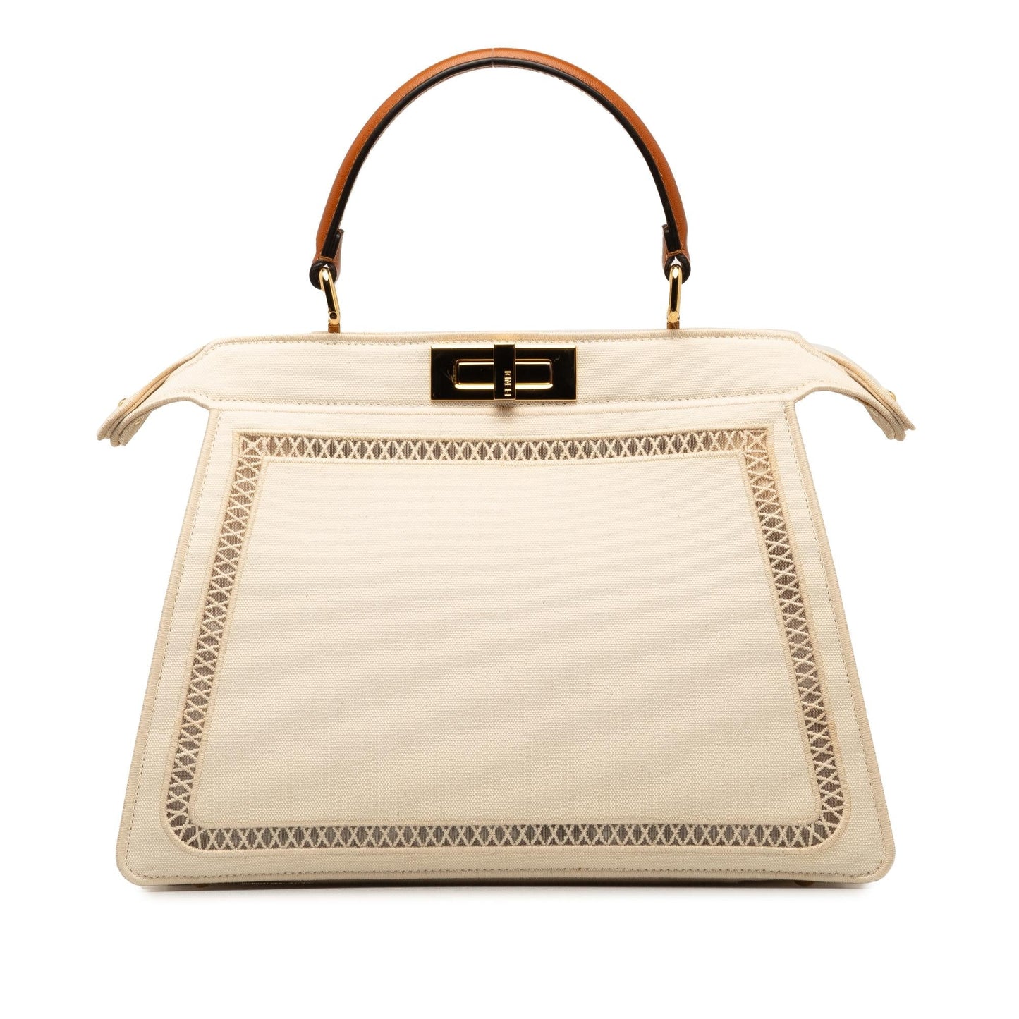 Fendi Medium Canvas Peekaboo ISeeU Satchel (45WVDg)