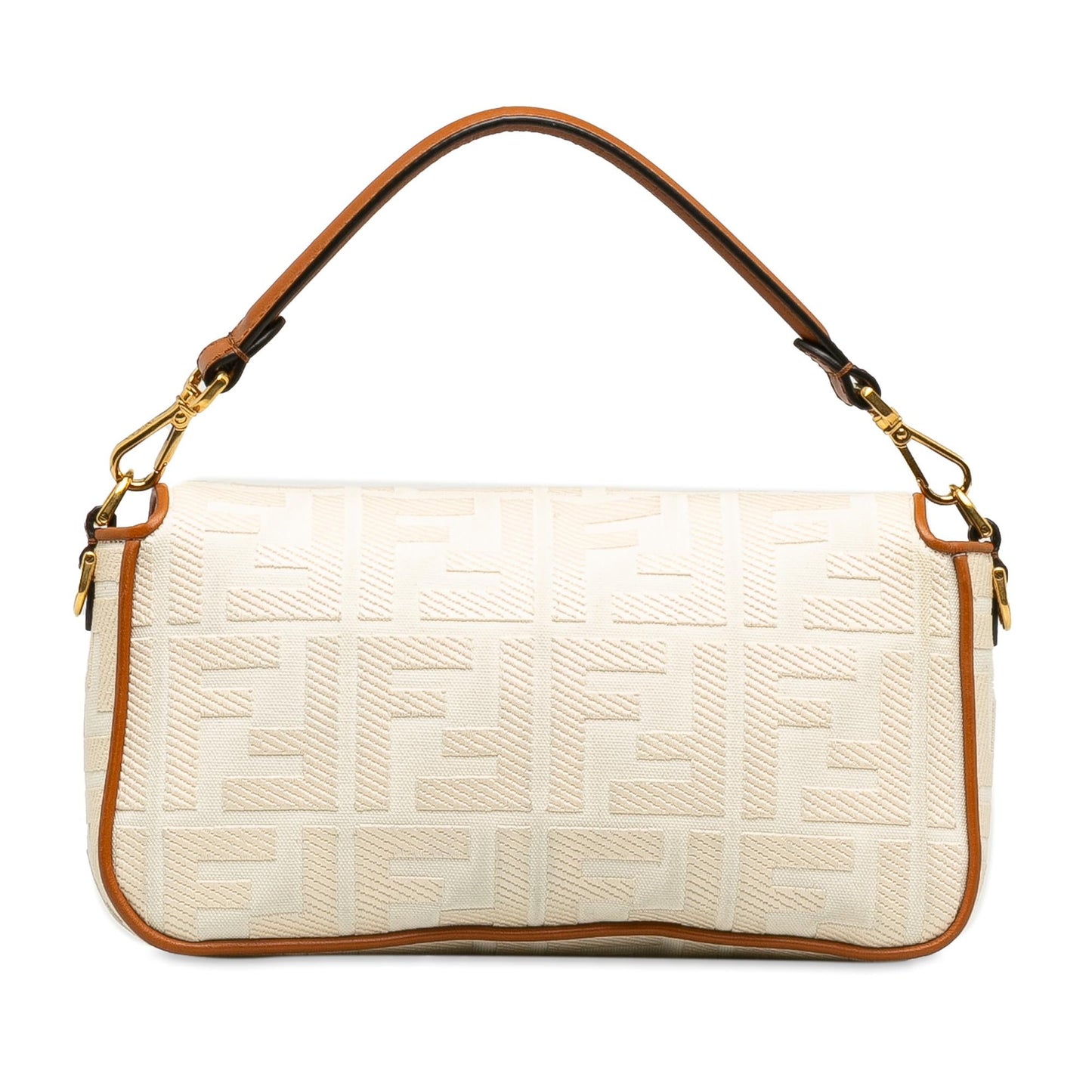 Fendi Medium Embossed Canvas FF Baguette (K9Z8RL)