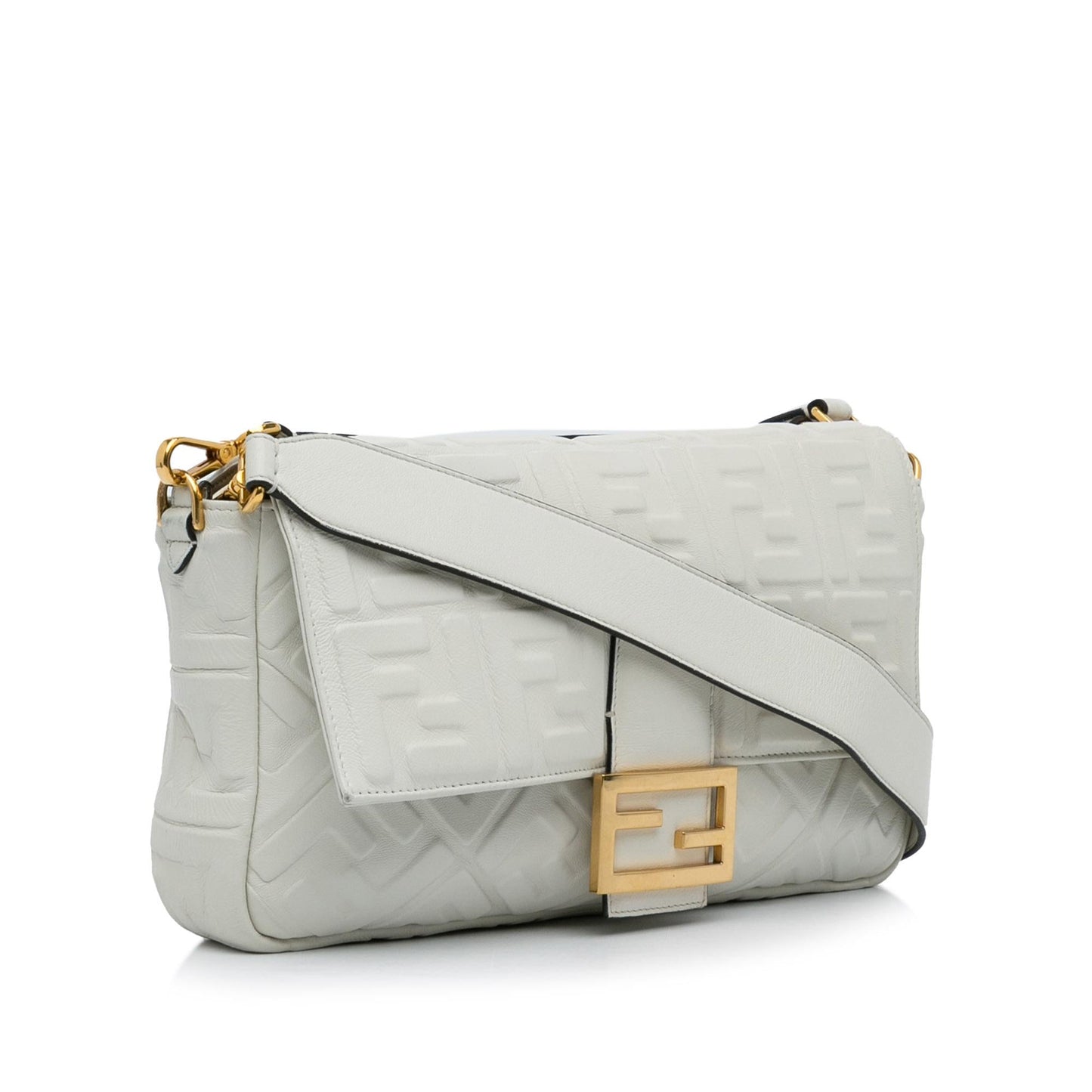Fendi Medium Embossed FF Baguette (FQLmEP)