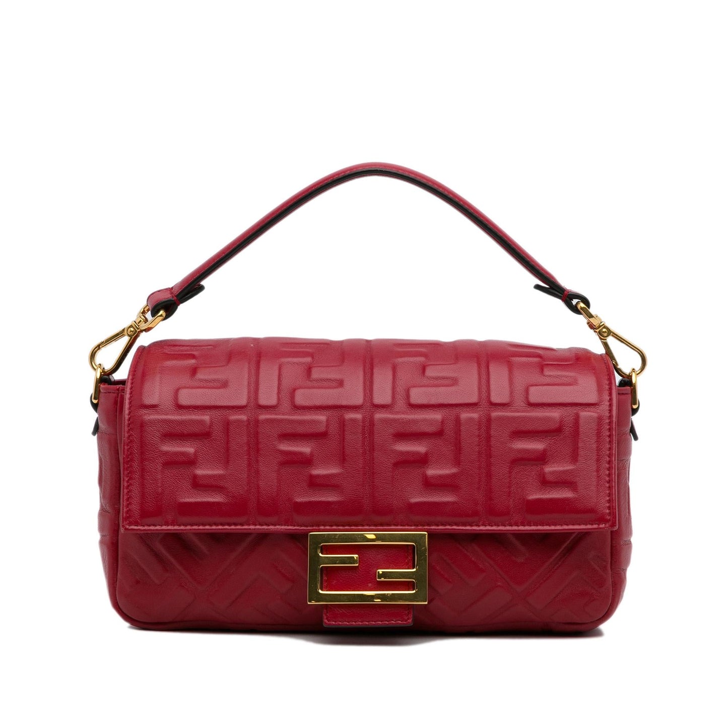 Fendi Medium Embossed Zucca Baguette (nWpDEM)