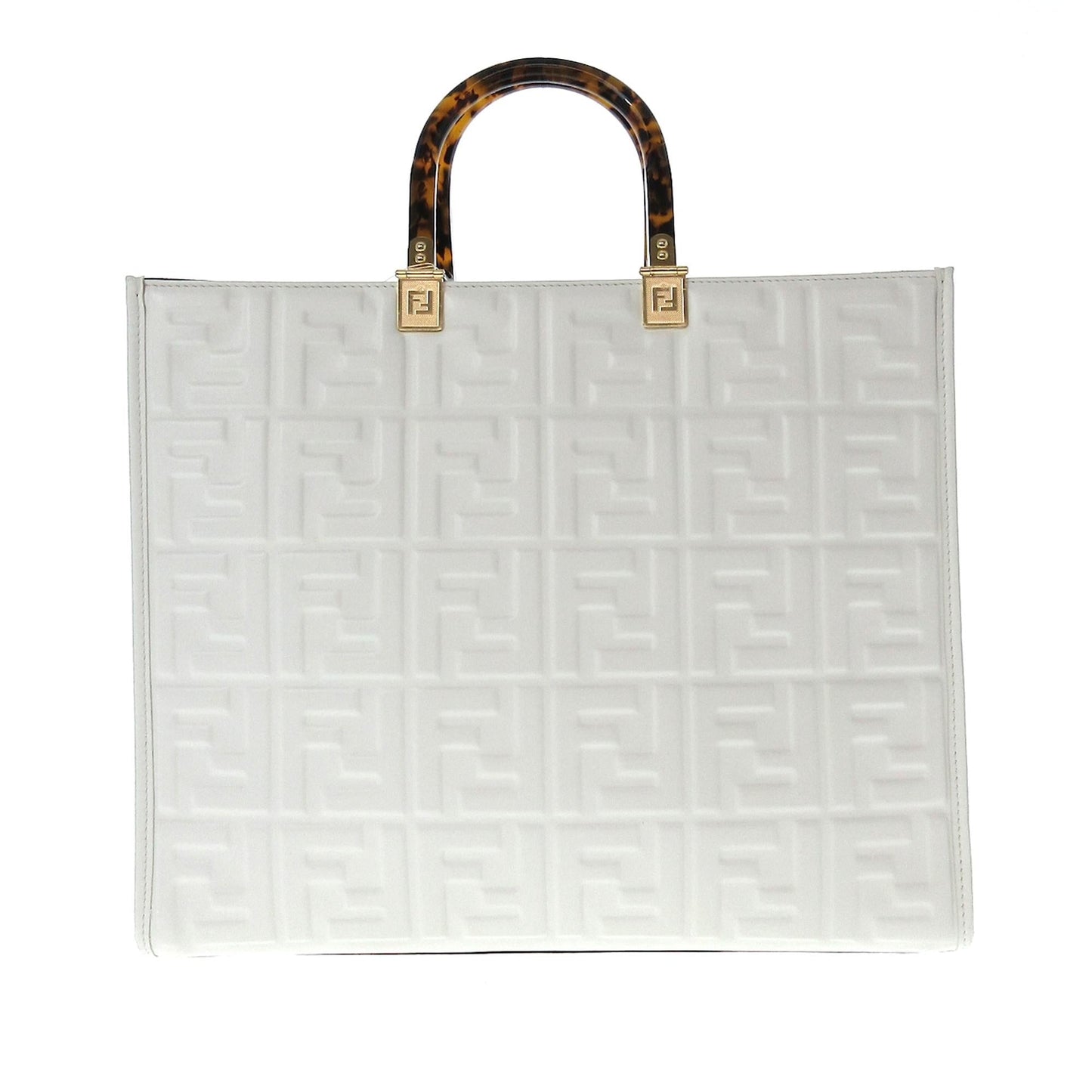 Fendi Medium Embossed Zucca Sunshine Shopper Tote (0aaqba)