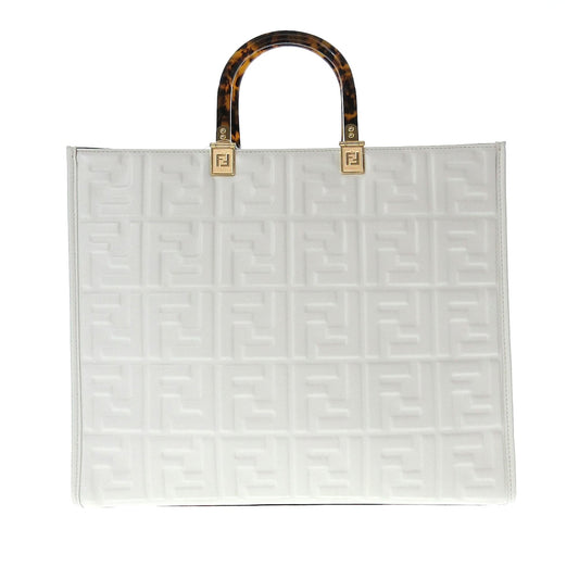 Fendi Medium Embossed Zucca Sunshine Shopper Tote (0aaqba)
