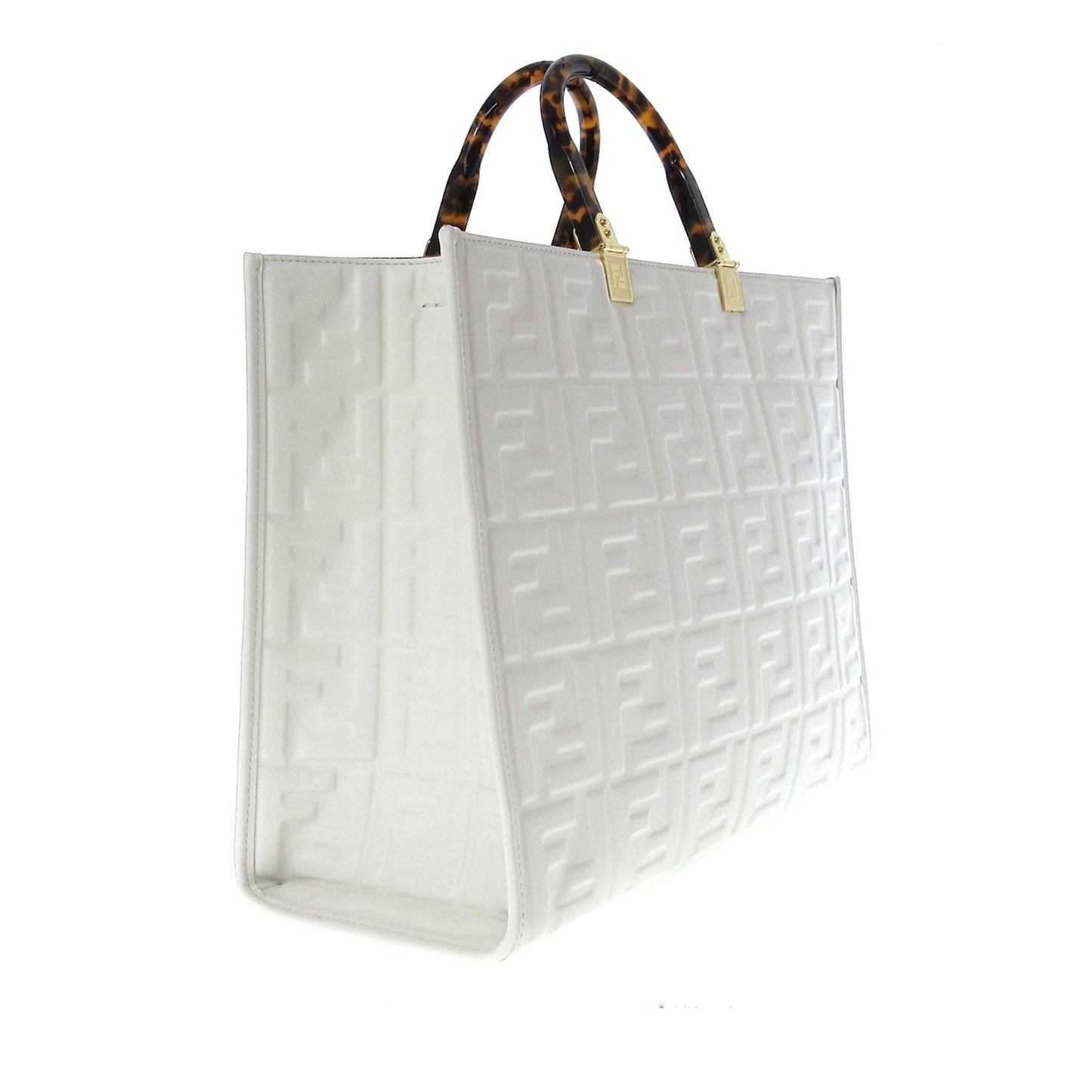 Fendi Medium Embossed Zucca Sunshine Shopper Tote (0aaqba)